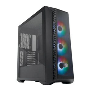 CASE COOLER MASTER MEDIA TORRE MB520MESH LATERAL DE VIDRIO TEMPLADO 3 VENTILADORES ARGB NEGRO MB520-KGNN-S00