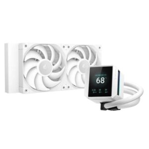 ENFRIAMIENTO LIQUIDO RGB DEEPCOOL MYSTIQUE 240 WH ARGB  2 EN 1  282MM  AM5/AM4 Y LGA1700/1200 EN ADELANTE R-LX240-WHDSNMCP-G-1
