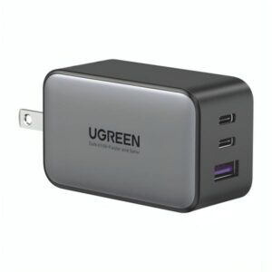 CARGADOR DE PARED UGREEN CD244 2 PUERTOS USB-C Y 1 PUERTO USB-A CARGA RAPIDA 65W 10334