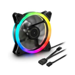 ABANICO GAMING SHARKOON RGB FAN BLADES PWM 120MM SILENCIOSO  4044951034307