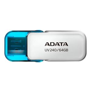 MEMORIA USB 2.0 64GB ADATA BLANCO AUV240-64G-RWH