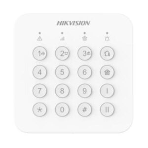 TECLADO PARA ALARMA INALAMBRICO HIKVISION DS-PK201B-WB(O-STD) CORRIENTE MAXIMA 190 MA ALCANCE DE HASTA 1000M 302402336