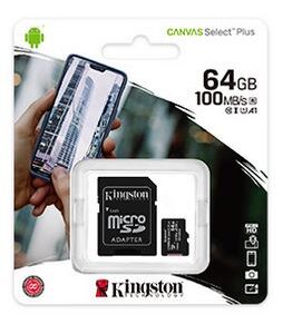 MEMORIA MICRO SD 64GB CLASE 10 KINGSTON SDCS2/64GB