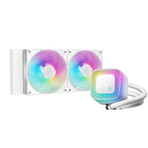 ENFRIAMIENTO LIQUIDO RGB DEEPCOOL LE240 WH V2 AIO 240MM R-LE240-WHAMMN-G-2
