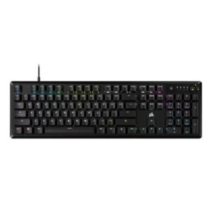 TECLADO GAMING RGB CORSAIR K70 CORE MECÁNICO ALÁMBRICO USB SWITCH ROJO INGLÉS CH-910971E-NA