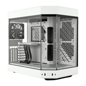 CASE GAMING HYTE Y60 MID TOWER VENTILADORES 3 DE 120MM CON VIDRIO FRONTAL, LATERAL Y ESQUINA CS-HYTE-Y60-WW