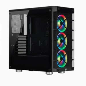 CASE GAMING RGB CORSAIR ICUE 465X MID TOWER VENTILADORES 3 DE 120MM CON VIDRIO LATERAL Y MALLA FRONTAL CC-9011188-WW