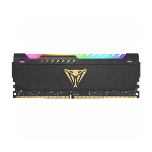 MEMORIA RAM PC 16GB PATRIOT PVSR416G360C0 V4S DDR4 3600 MHZ CL20 1.35 V VIPER STEEL RGB BLACK, DISIPADOR ALUMINIO, XMP 2.0 DIMM 288 PINES