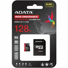 MEMORIA MICRO SD 128GB ADATA PARA VIGILANCIA AUSDX128GUI3V30SHA2-RA1