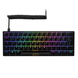 TECLADO GAMING RGB SHARKOON SKILLER SGK50 S4 TKL MECÁNICO ALÁMBRICO USB INGLÉS SWITCH AZUL 4044951033836