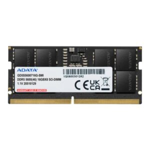 MEMORIA RAM PARA LAPTOP 16GB ADATA GD5S5600716G-SMI DDR5 5600MHZ CL46 1.1V