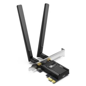 ADAPTADOR PCIE TP LINK ARCHER TX55E(UN) AX3000 WI-FI 6 BLUETOOTH 2402 MBPS + 574 MBPS