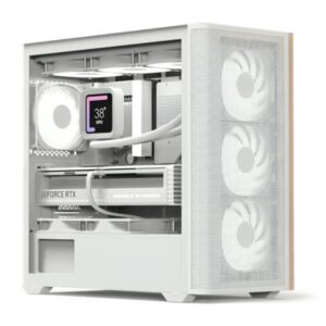 CASE GAMING RGB AEROCOOL D301A MINI TOWER VENTILADORES 4 DE 120MM CON VIDRIO LATERAL Y MALLA FRONTAL D301A-G-WT-V2