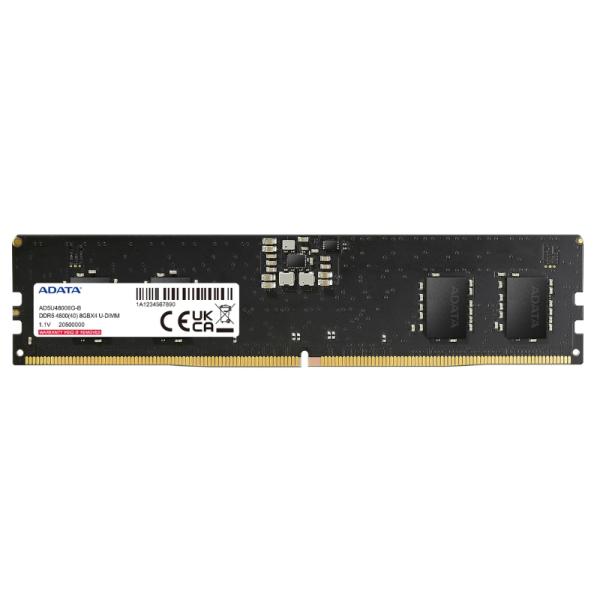 MEMORIA RAM PC 8GB ADATA AD5U48008G-S DDR5 4800MHZ CL NO ESPECIFICADO 1.1V