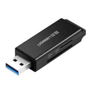 LECTOR DE TARJETAS UGREEN CM104 DUAL SD/TF USB-A 3.0 5GBPS 40752