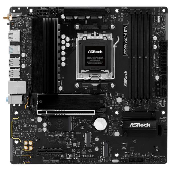 TARJETA MADRE ASROCK B850M PRO-A WIFI AM5 MICRO ATX DDR5 MB-850MPROAW