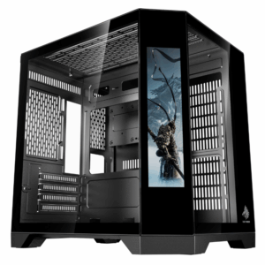 CASE EAGLE WARRIOR CG01KVRA001C MINI TOWER SIN VENTILACION INCLUIDA VIDRIO TEMPLADO LATERAL SIN FUENTE CON MONITOR LED