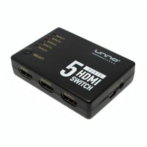 SWITCH UNNO TEKNO HDMI 5 PUERTOS HB1203BK