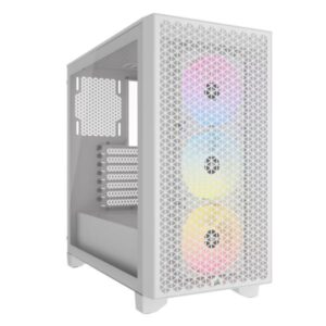 CASE GAMING RGB CORSAIR 3000D AIRFLOW MID TOWER VENTILADORES 3 DE 120MM CON VIDRIO LATERAL Y MALLA FRONTAL CC-9011256-WW