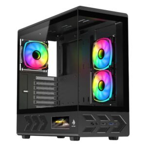 CASE EAGLE WARRIOR CG01J6RA001C MID TOWER SIN VENTILACION INCLUIDA CON VIDRIO TEMPLADO SIN FUENTE DE PODER