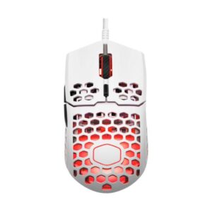 MOUSE GAMING RGB COOLER MASTER MM711 ALÁMBRICO USB 16000 DPI ULTRALIGERO MM-711-WWOL1