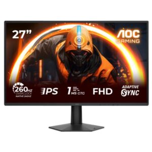 MONITOR GAMING AOC 27G50Z 27" PLANA FULL HD 1920 X 1080 260HZ FAST IPS LED ADAPTIVE SYNC HDMI / DISPLAYPORT / AUDIO